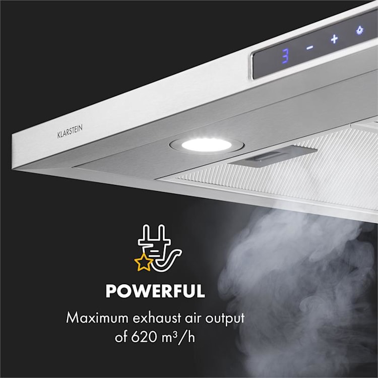 Eliana Exaustor 90cm Design de Pirâmide 620m³/h Aço Inoxidável