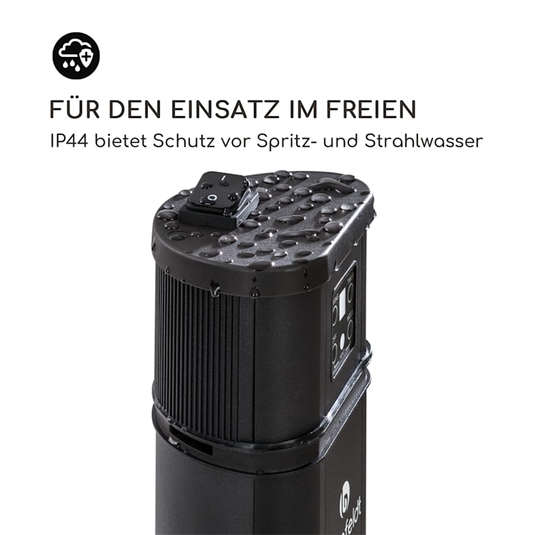 Heat Guru Plus Infrarot-Heizstrahler 2000W 3 Heizstufen Fernbedienung Schwarz