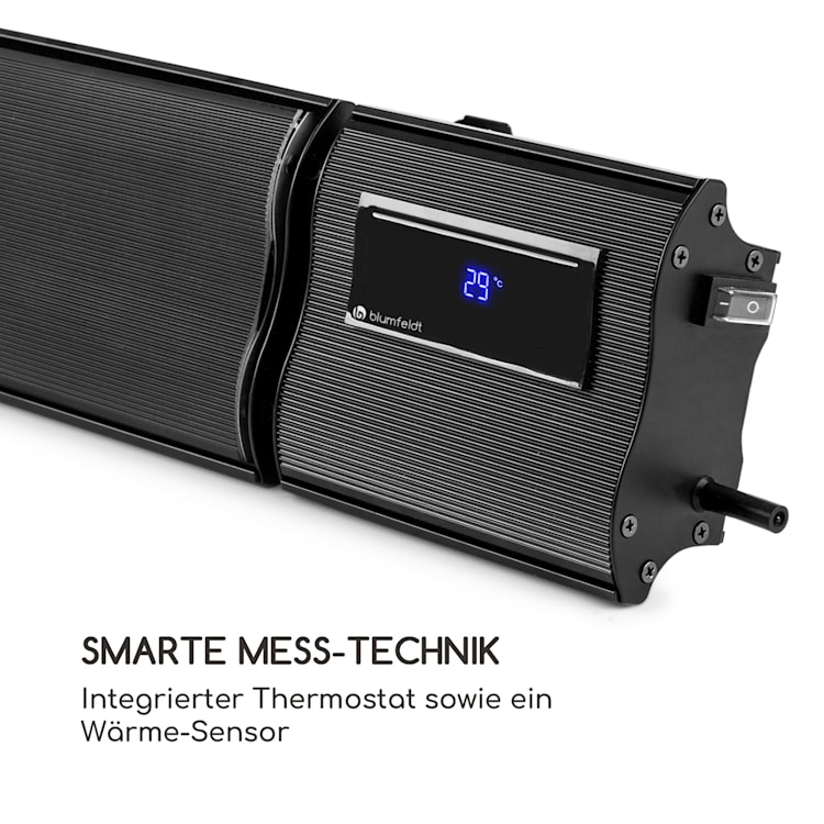 Cosmic Beam Plus XXL Infrarot-Heizstrahler 3000W IP44 Fernbedienung Schwarz
