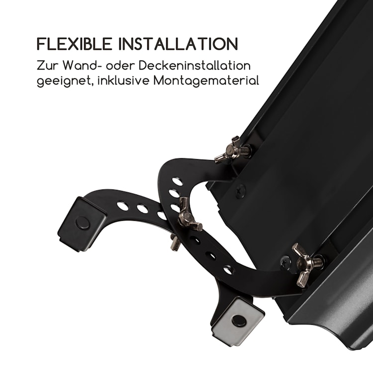 Cosmic Beam Plus XXL Infrarot-Heizstrahler 3000W IP44 Fernbedienung Schwarz