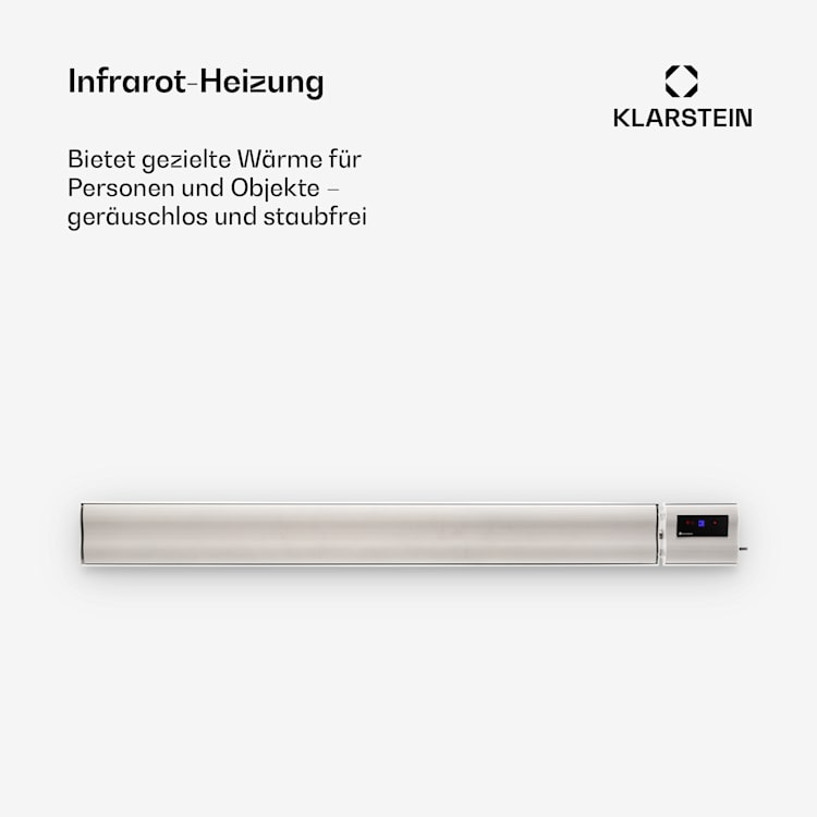 Cosmic Beam Plus XXL Infrarot-Heizstrahler 3000W IP44 Fernbedienung 3000 W | Plus XXL | Weiß