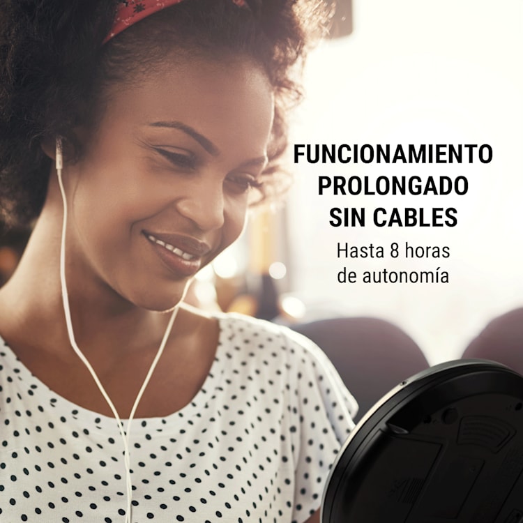 CDC 100 BT Discman función Bluetooth LCD ASP 2x1,5 V plateado Plata