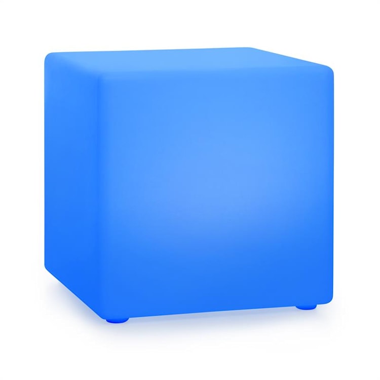 Shinecube XL kubuslamp 40x40x40cm 16 kleuren-LED 4 licht-modi wit