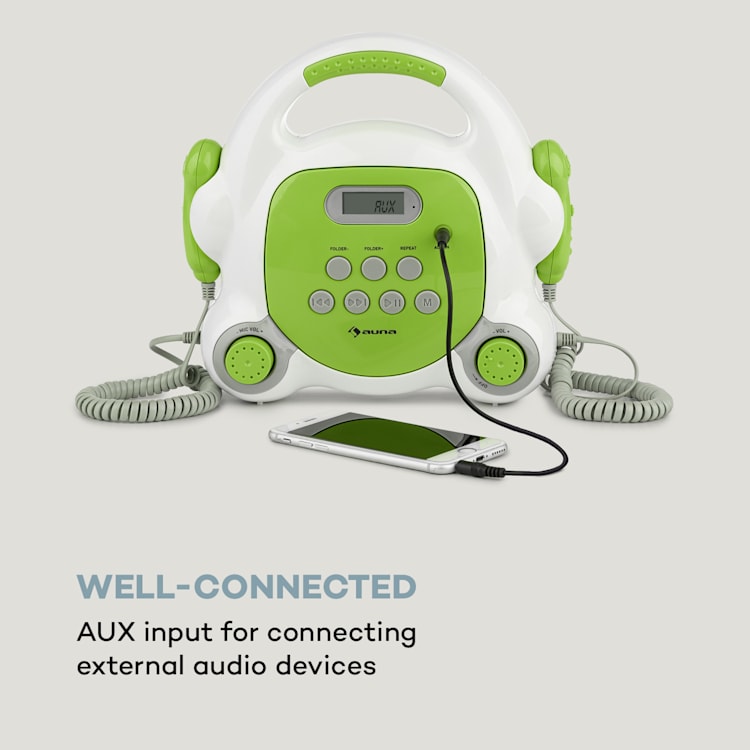 Pocket Rocker BT karaoke speler BT USB-poort MP3 2xmicro groen