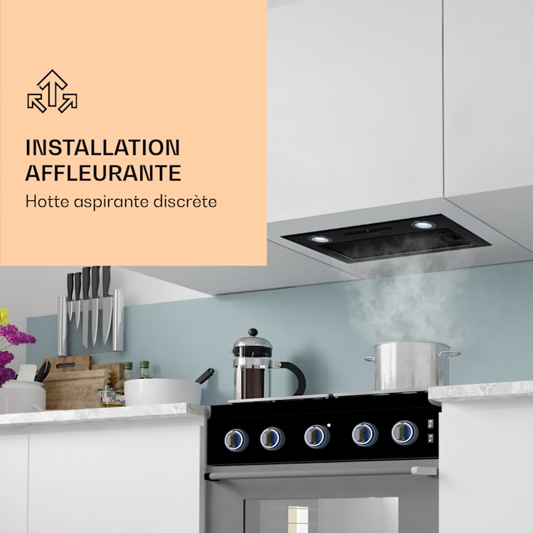 Paolo Hotte aspirante encastrable 52 cm CEE : A 593 m³/h LED Tactile