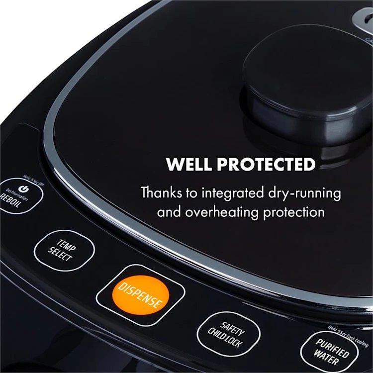 Hot Spring Plus Hot Water Dispenser 5l Stainless Steel Water Tank 45-95 ° C Black Black