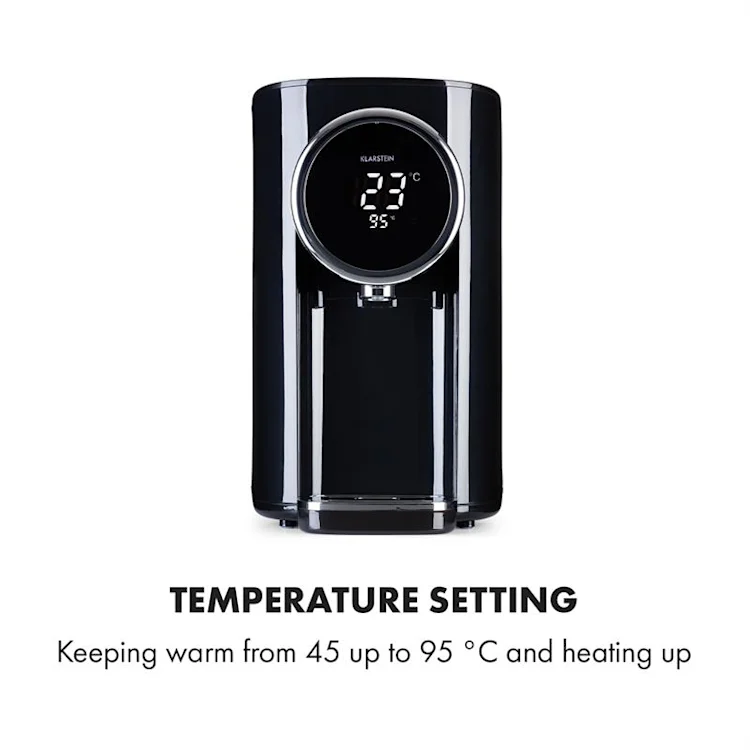 Hot Spring Plus Hot Water Dispenser 5l Stainless Steel Water Tank 45-95 ° C Black Black