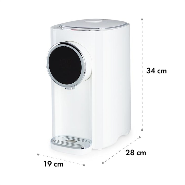 Hot Spring Plus distributore d'acqua calda 5l serbatoio d'acciaio inox 45-95 °C bianco Bianco