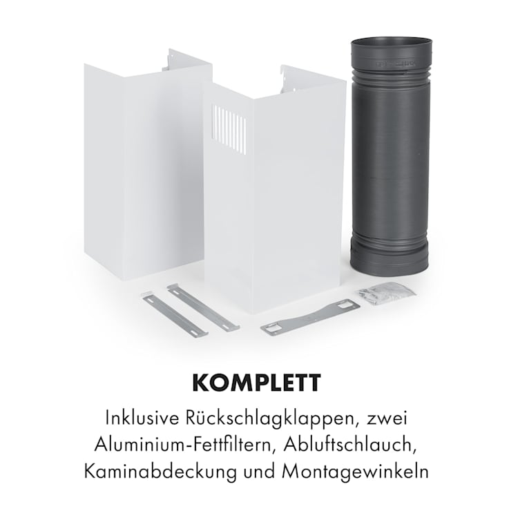 Laurel 60 Dunstabzugshaube 60cm Abluft: 350 m³/h LED Touch weiß 60 cm | Weiß