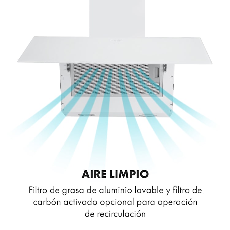Laurel 60 Campana extractora de 60 cm Extracción de 350 m³/h Led Táctil Blanca 60 cm | Blanco