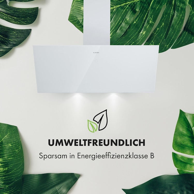 Laurel 90 Dunstabzugshaube 90cm Abluft: 350 m³/h LED Touch weiß 90 cm | Weiß