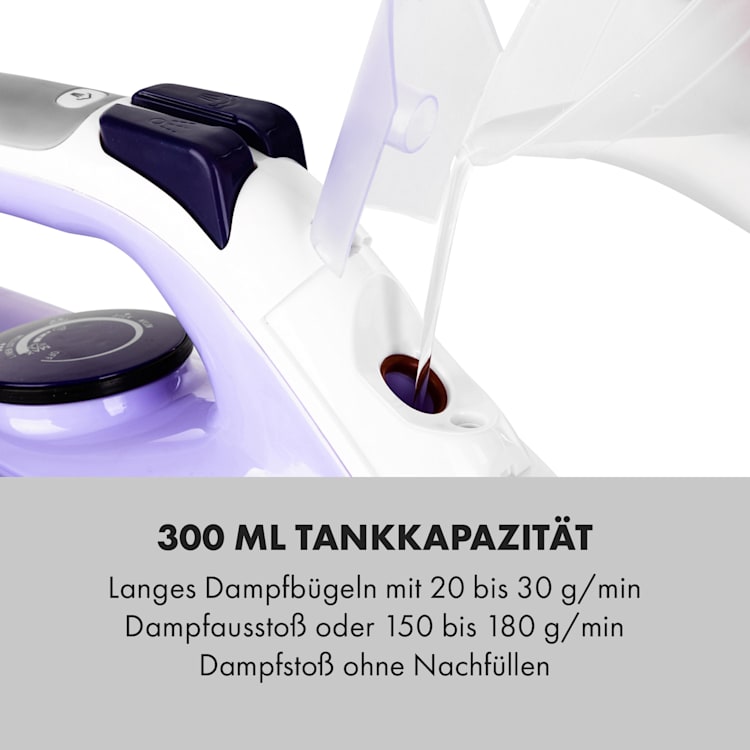 Steam Bro Dampfbügeleisen 2200W 300ml EasyGlide TouchSensor AntiCalc