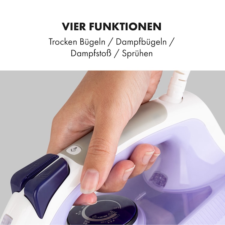 Steam Bro Dampfbügeleisen 2200W 300ml EasyGlide TouchSensor AntiCalc