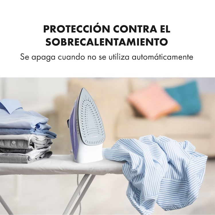 Steam Bro plancha a vapor 2200W 300ml EasyGlide TouchSensor azul