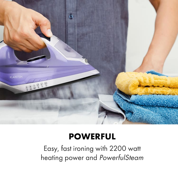 Steam Bro ångstrykjärn 2200W 300ml EasyGlide touch sensor blå