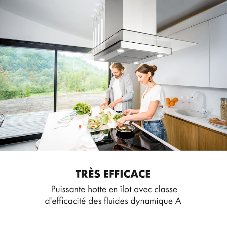 Aurelia afzuigkap 90cm 600m³/h EEK A rvs zilver