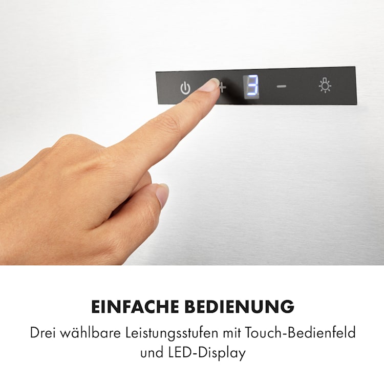Silver Lining 60 Dunstabzugshaube 60cm 600m³/h EEK A Edelstahl 60 cm