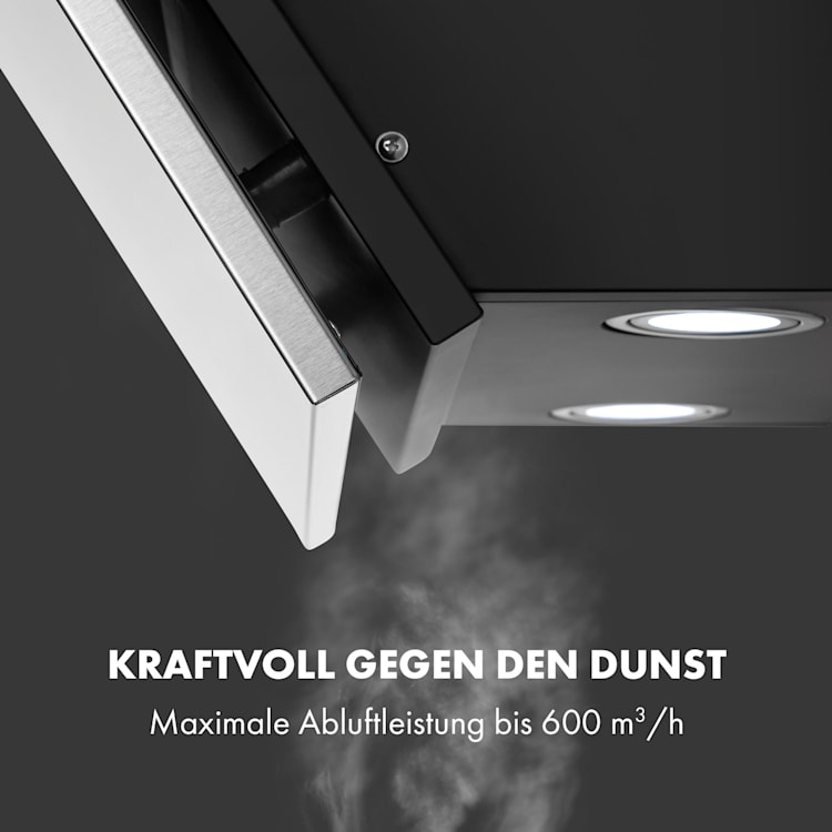 Silver Lining 60 Dunstabzugshaube 60cm 600m³/h EEK A Edelstahl 60 cm
