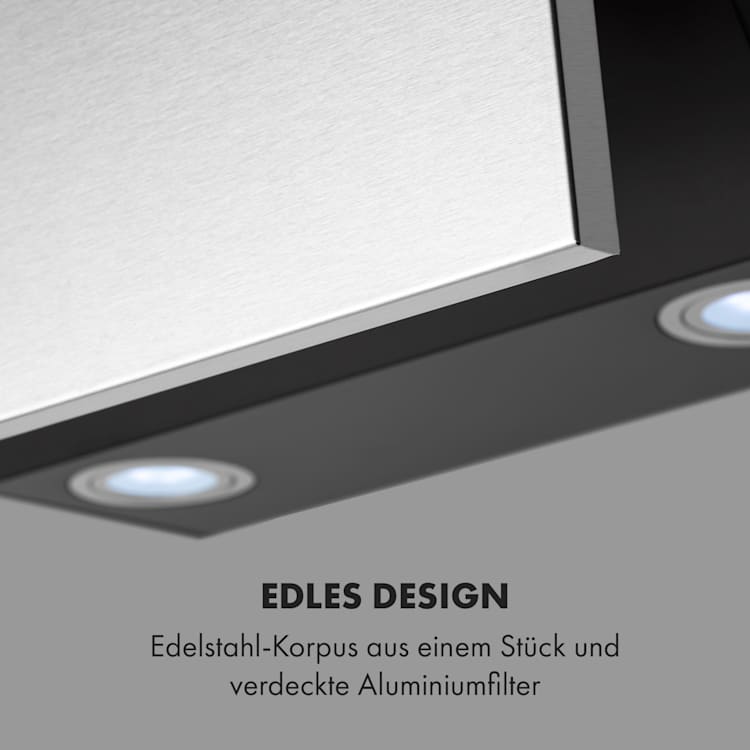 Silver Lining 60 Dunstabzugshaube 60cm 600m³/h EEK A Edelstahl 60 cm