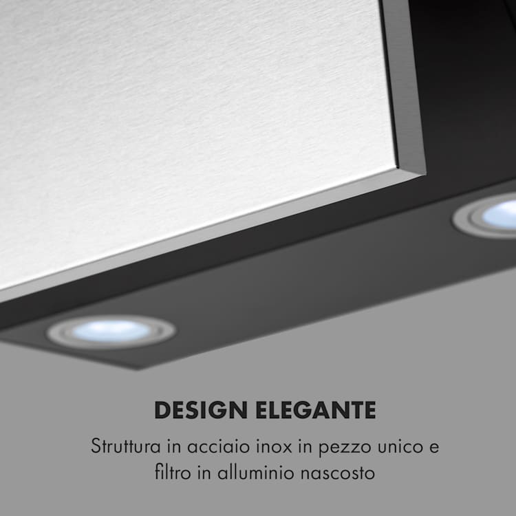 Silver Lining 60 Cappa Aspirante 60cm 600m³/h Classe A Acciaio Inox 60 cm
