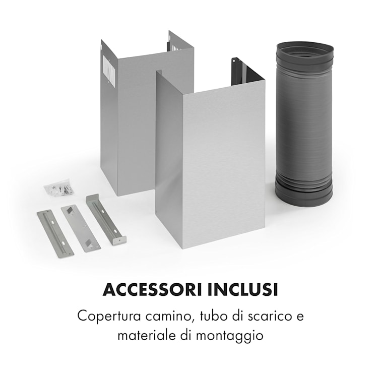 Silver Lining 60 Cappa Aspirante 60cm 600m³/h Classe A Acciaio Inox 60 cm