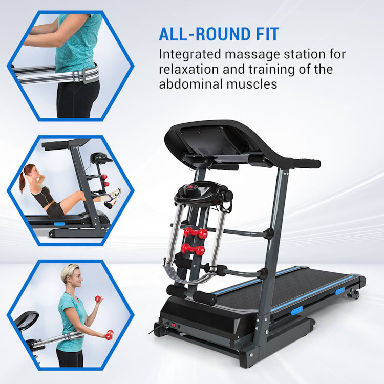 Pacemaker F120 Pro loopband 4P antishock suspension massagestation Met massagestation