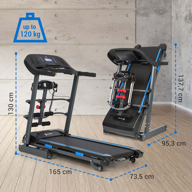 Pacemaker F120 Pro loopband 4P antishock suspension massagestation Met massagestation