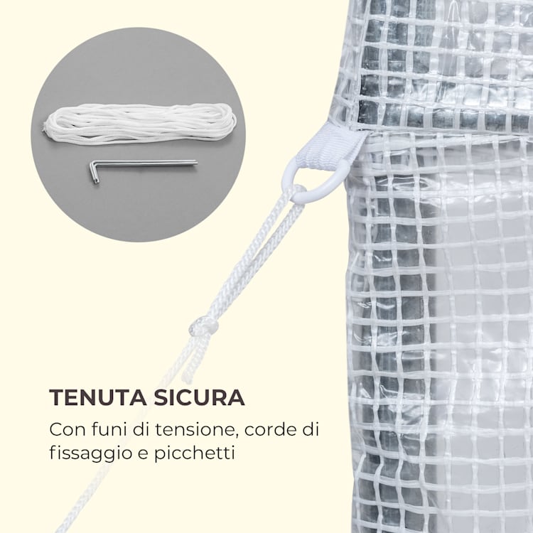 Plant Palace X2 tenda per serra 200x220x100cm tubo d'acciaio pellicola con griglia in PVC 200 cm