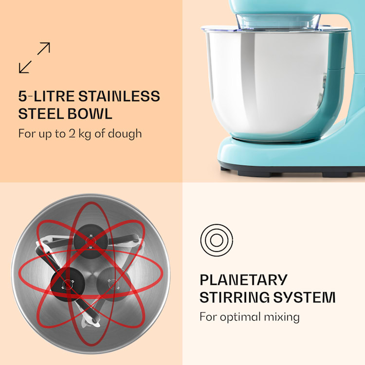 Bella Pico 2G Robot ménager 1200W 1,6 CV 6 vitesses 5 Litres