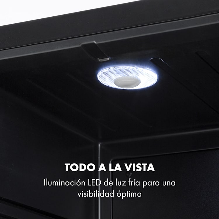 Mini frigorífico Brooklyn 42 puerta de cristal estante LED 42 L | Negro