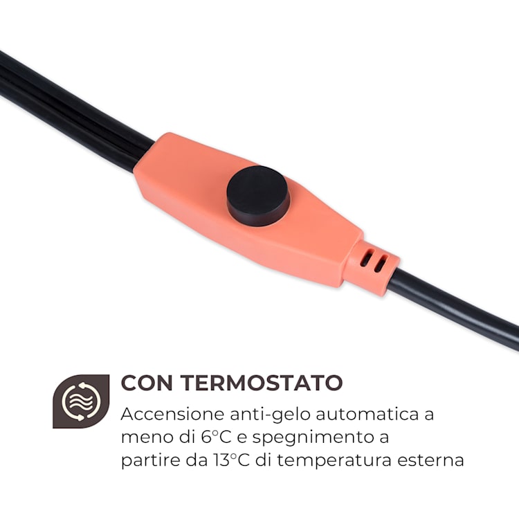 Flow Wire Cavo Antigelo 12m con Termostato IP68 12 m