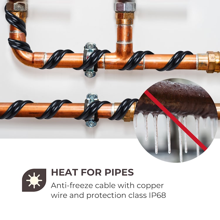 Flow Wire câble antigel 4 m avec thermostat IP68 4 m