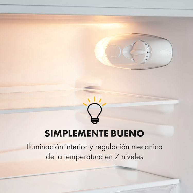Big Daddy Cool Refrigerador con congelador 61/25 litros 2 niveles Acero inoxidable