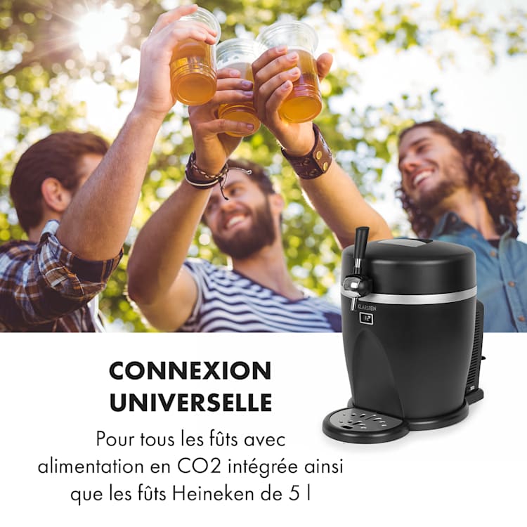 Tap2Go mobiele 2-in-1 biertapinstallatie met drankenkoeler 5l/13l zwart