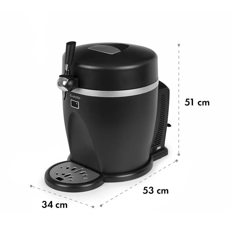 Tap2Go, mobilné čapovacie zariadenie 2 v 1 s chladničkou na nápoje, 5 l/13 l, čierne