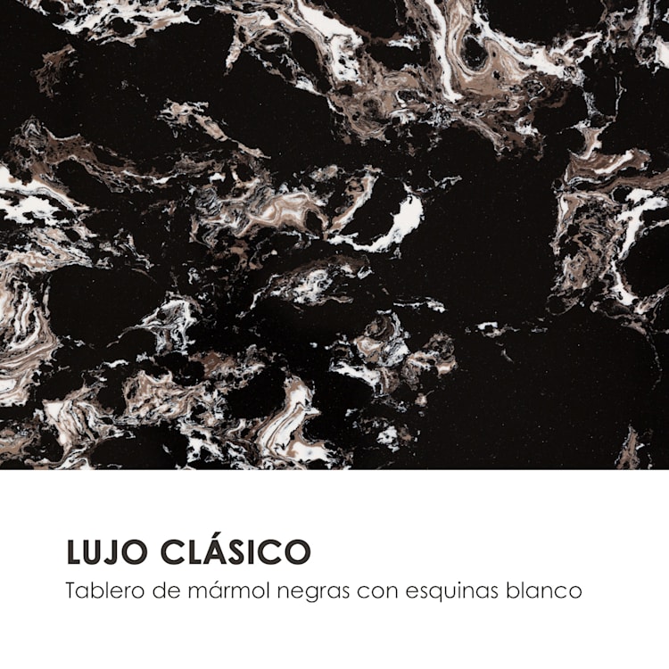 Black Onyx I mesa de centro 110x42,5x55cm (AnxAlxPr) mármol dorado / negro 110 x 42,5 x 55 cm