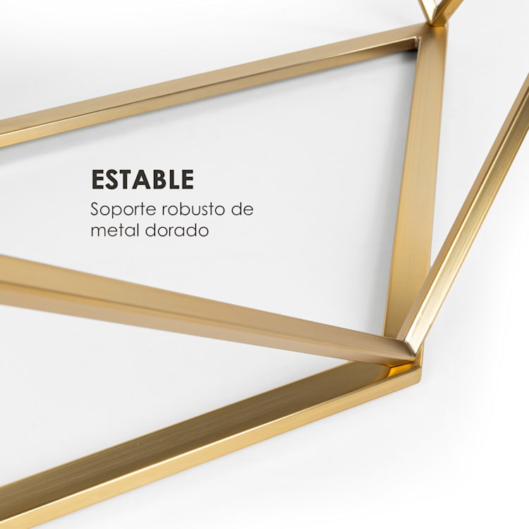 Black Onyx I mesa de centro 110x42,5x55cm (AnxAlxPr) mármol dorado / negro 110 x 42,5 x 55 cm