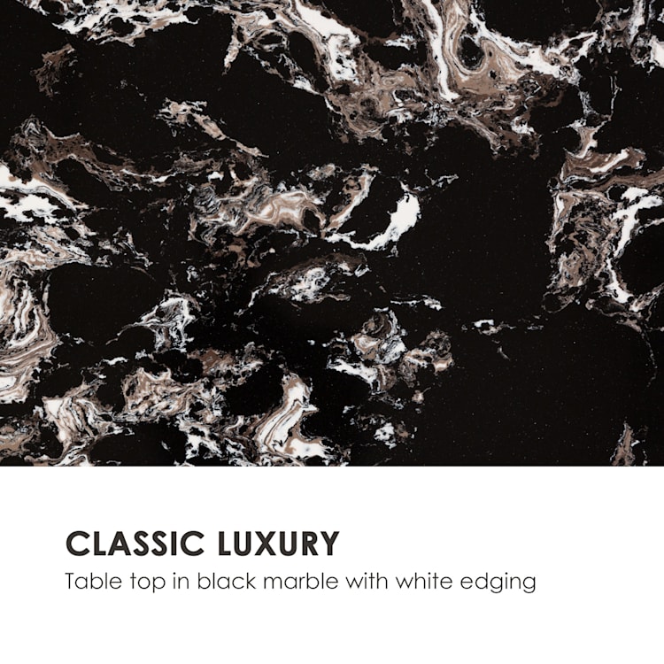 Black Onyx I Coffee Table 110x42.5x55cm (WxHxD) Marble Gold / Black 110 x 42.5 x 55 cm