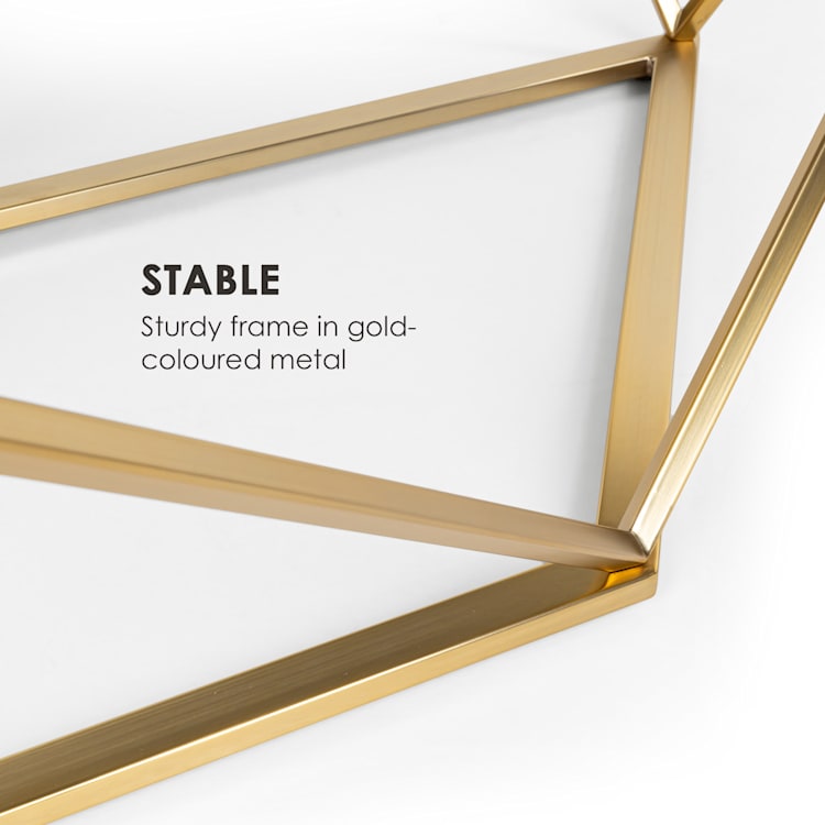 Black Onyx I Coffee Table 110x42.5x55cm (WxHxD) Marble Gold / Black 110 x 42.5 x 55 cm
