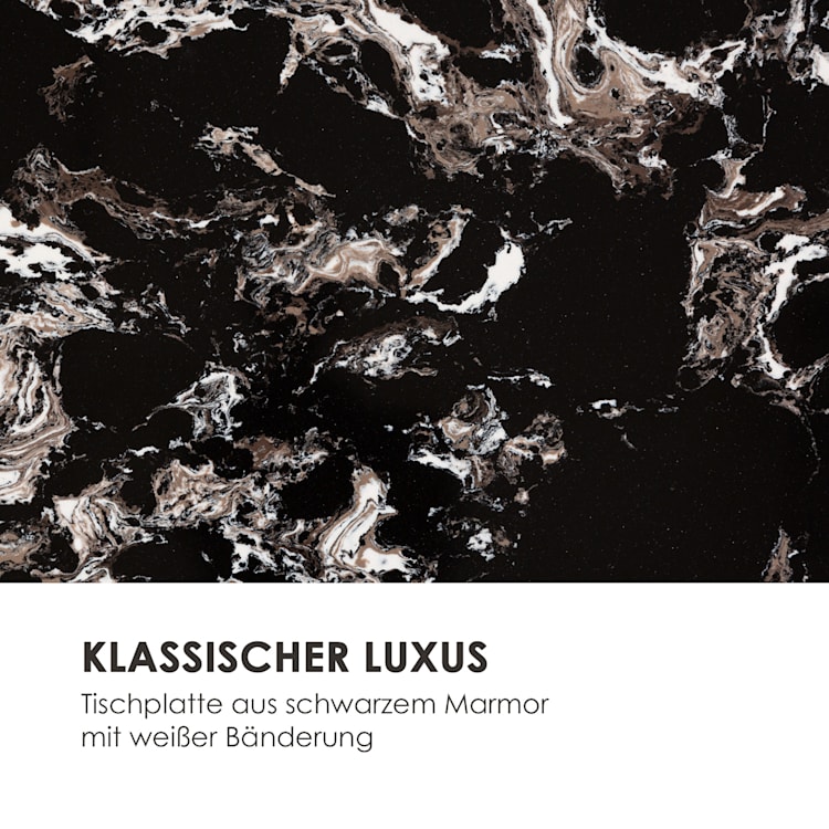 Black Onyx II Couchtisch 50x55x35cm (BxHxT) Marmor Gold / Schwarz 50 x 55 x 35 cm