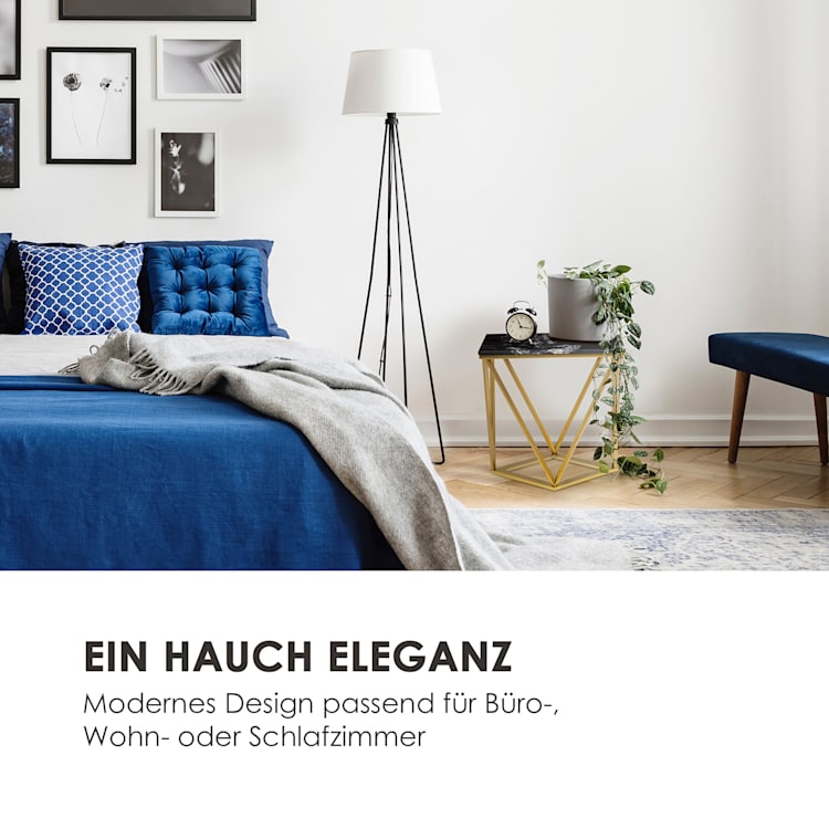Black Onyx II Couchtisch 50x55x35cm (BxHxT) Marmor Gold / Schwarz 50 x 55 x 35 cm