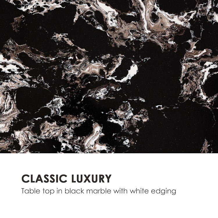 Black Onyx II Coffee Table 50x55x35cm (WxHxD) Marble Gold / Black 50 x 55 x 35 cm