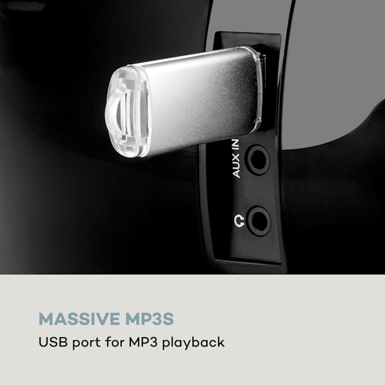 Roadie Smart, boombox, radio internetowe DAB/DAB+, UKF, odtwarzacz CD, oświetlenie LED, Wi-Fi, Bluetooth Czarny