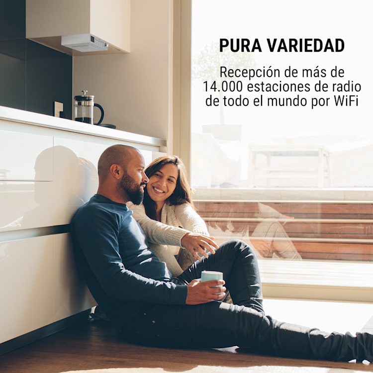 Streamo Chef Radio de cocina Reproductor de CD BT 2,4"HCC Display Plateada Plata