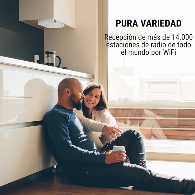 Streamo Chef radio de cocina reproductor de CD BT pantalla 2,4" HCC blanca Blanco
