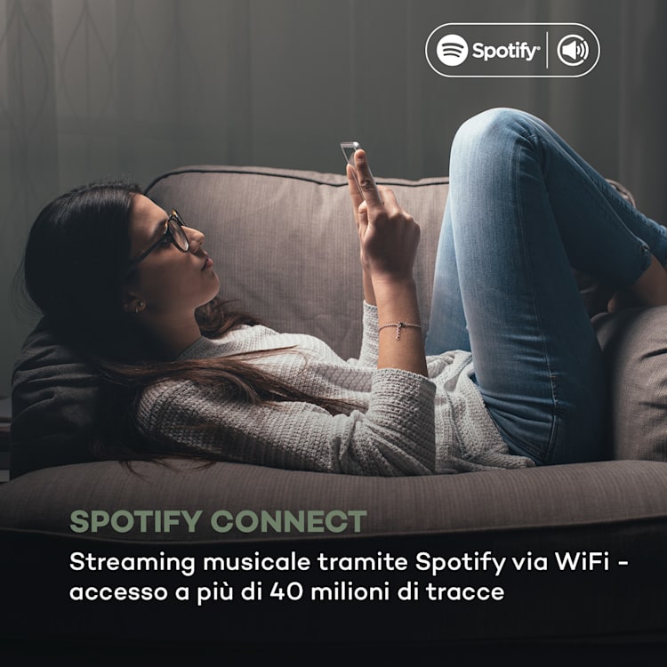 iTuner 320 BT HiFi-Tuner Digitale Spotify Connect BT App-Control nero Nero