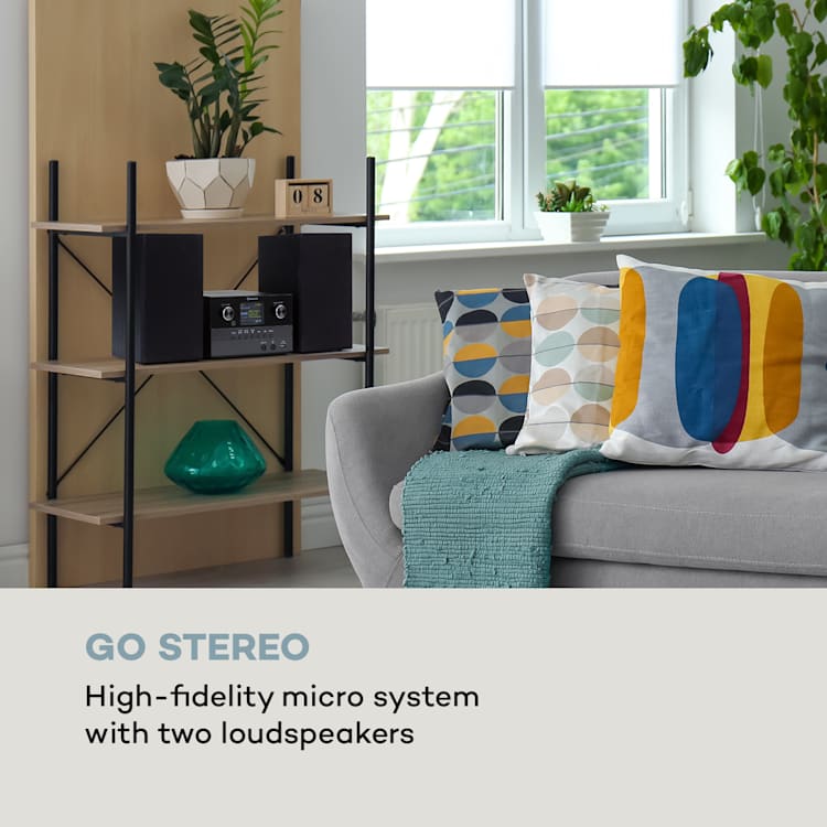 Connect System S Stereoanlage Boxen 20Wmax Internet/DAB+/UKW CD-Player