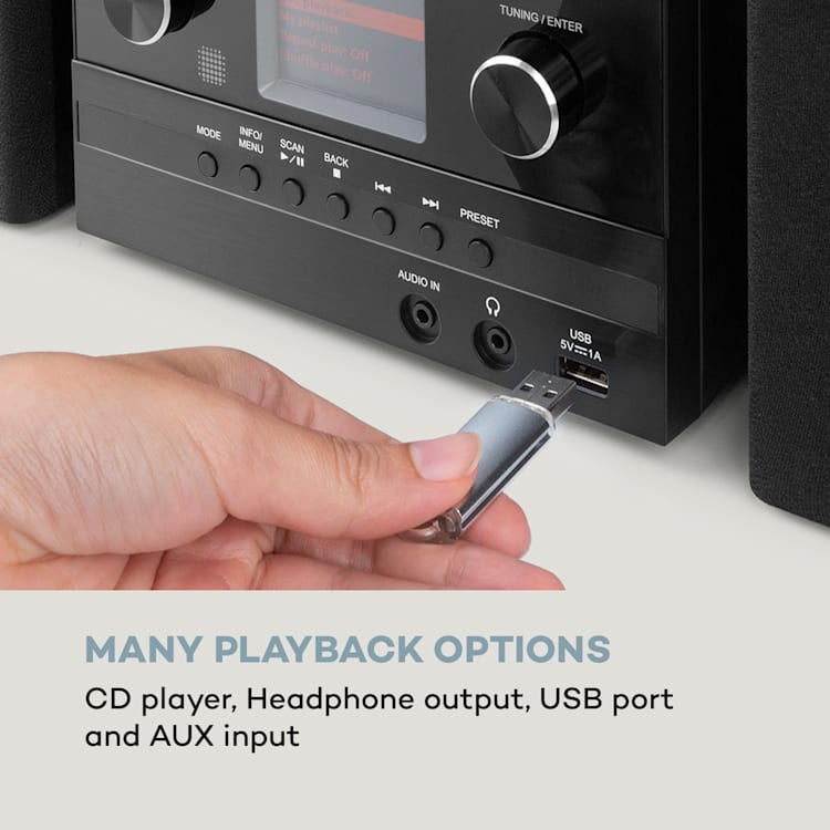 Connect System S Stereoanlage Boxen 20Wmax Internet/DAB+/UKW CD-Player