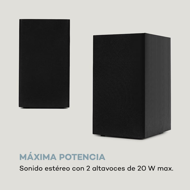 Connect System S Equipo estéreo + Altavoces 20 W máx. Internet/DAB+ Plateado Plata