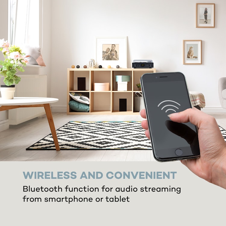 Connect Vinyl smart radio giradischi 2 altoparlanti 20Wmax internet/DAB+